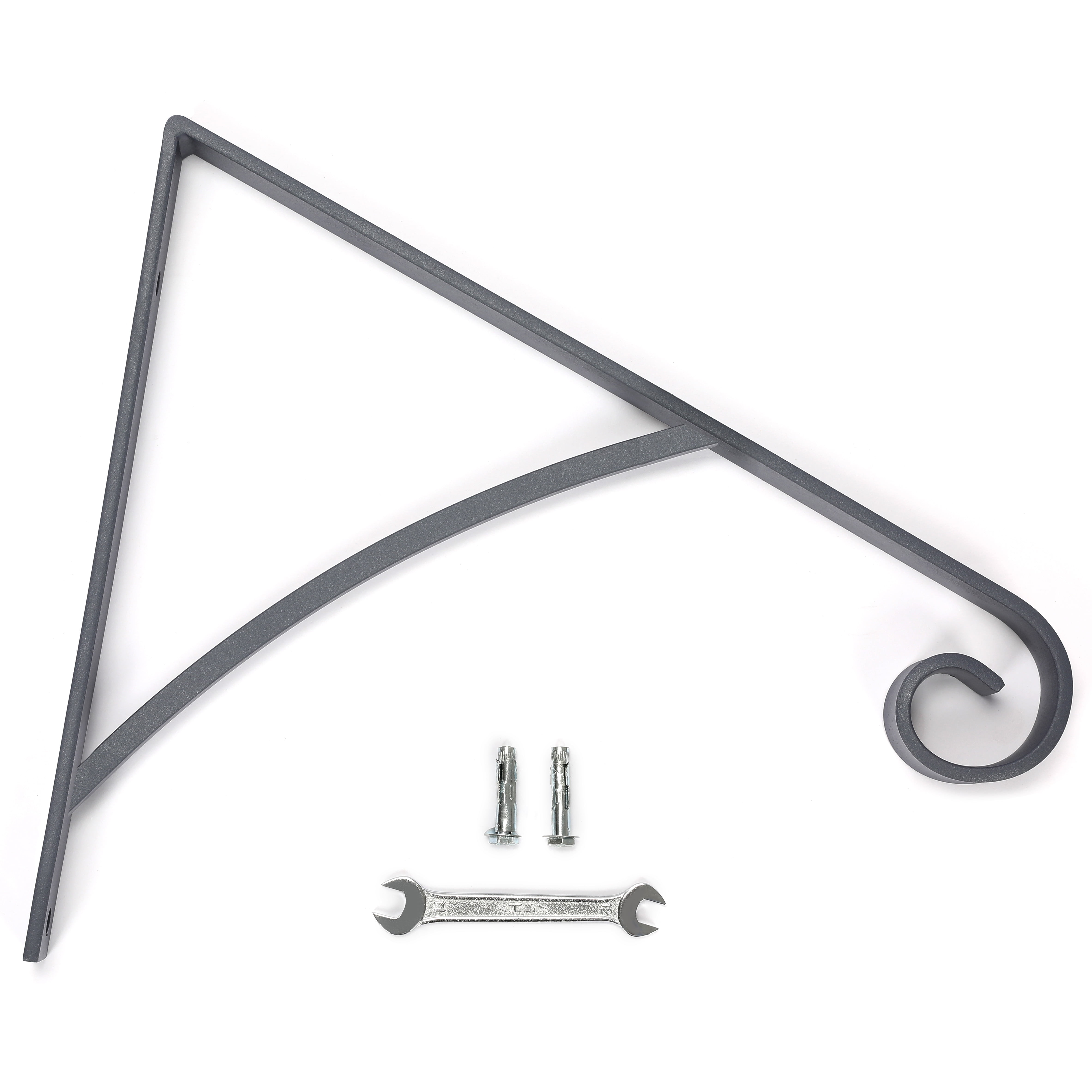 Kojem Steps Handrail Grab Bar, Wall Mounted Hand Railings, for Stairs Outdoor Garage Porch Rail, Safety Metal Art