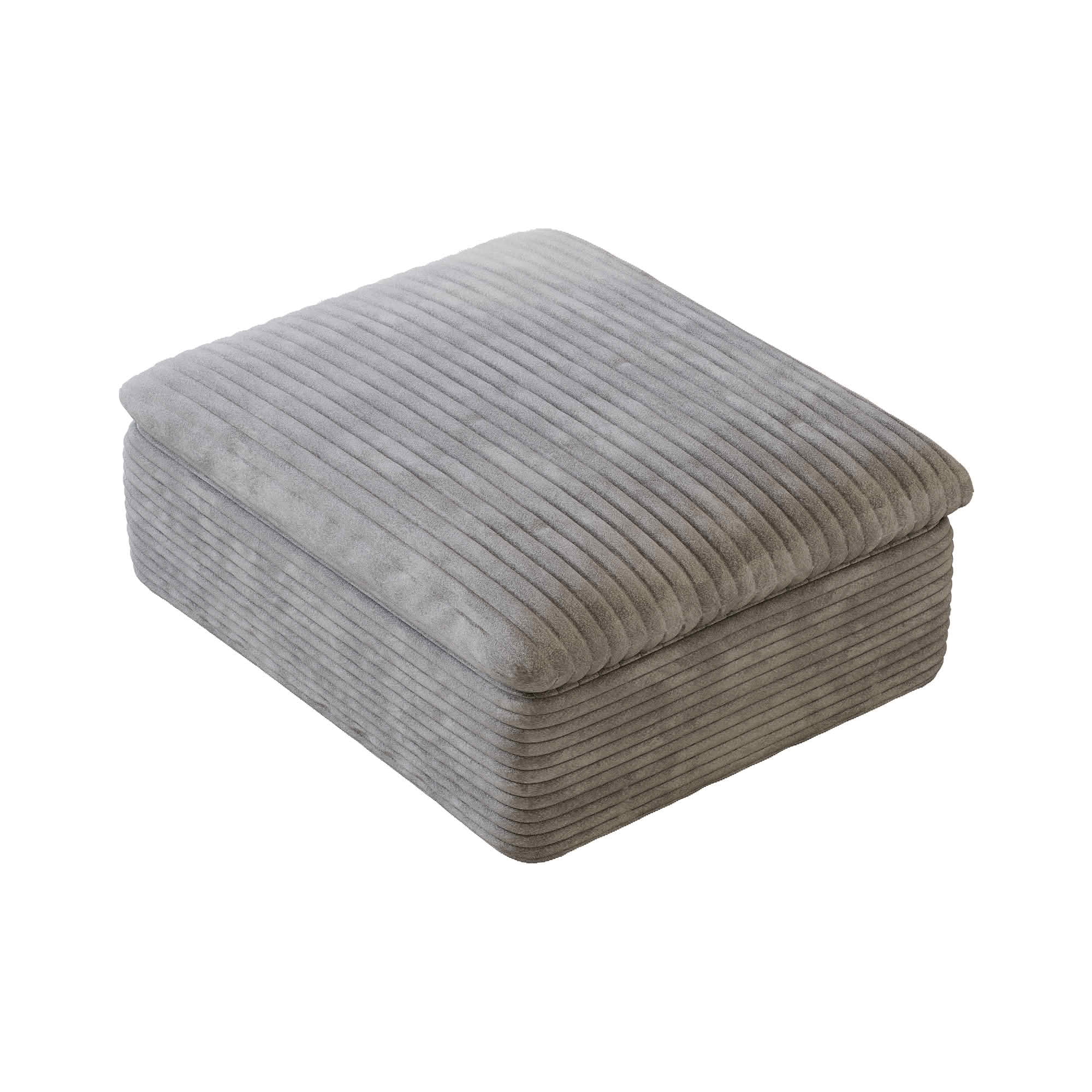 MAYEERTY Modular Ottoman, Soft Plush Sponge Foot Stool, Compressed Design Movable Leisure Ottoman for Indoor Use