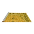 thumbnail image 2 of Ahgly Company Machine Washable Indoor Rectangle Persian Yellow Traditional Area Rugs, 5' x 7', 2 of 4