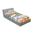 thumbnail image 3 of Summer Bedding Set with Sheet & Covers, Colorful Striped Daisy Flowers Butterflies Sun Clouds Vivid Playroom Kids Pattern, Printed Bedroom Decor 2 Shams, 4 Sizes, Multicolor, by Ambesonne, 3 of 3