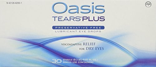 Oasis Tears PLUS Preservative-Free Lubricant Eye Drops 30 vials