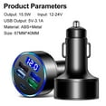 thumbnail image 2 of kurtrusly ABS Aluminium Alloy Car Charge Adapter Antiflaming Replacement Fast Charging 5 Port USB Interface Adaptor Accessories, 2 of 6