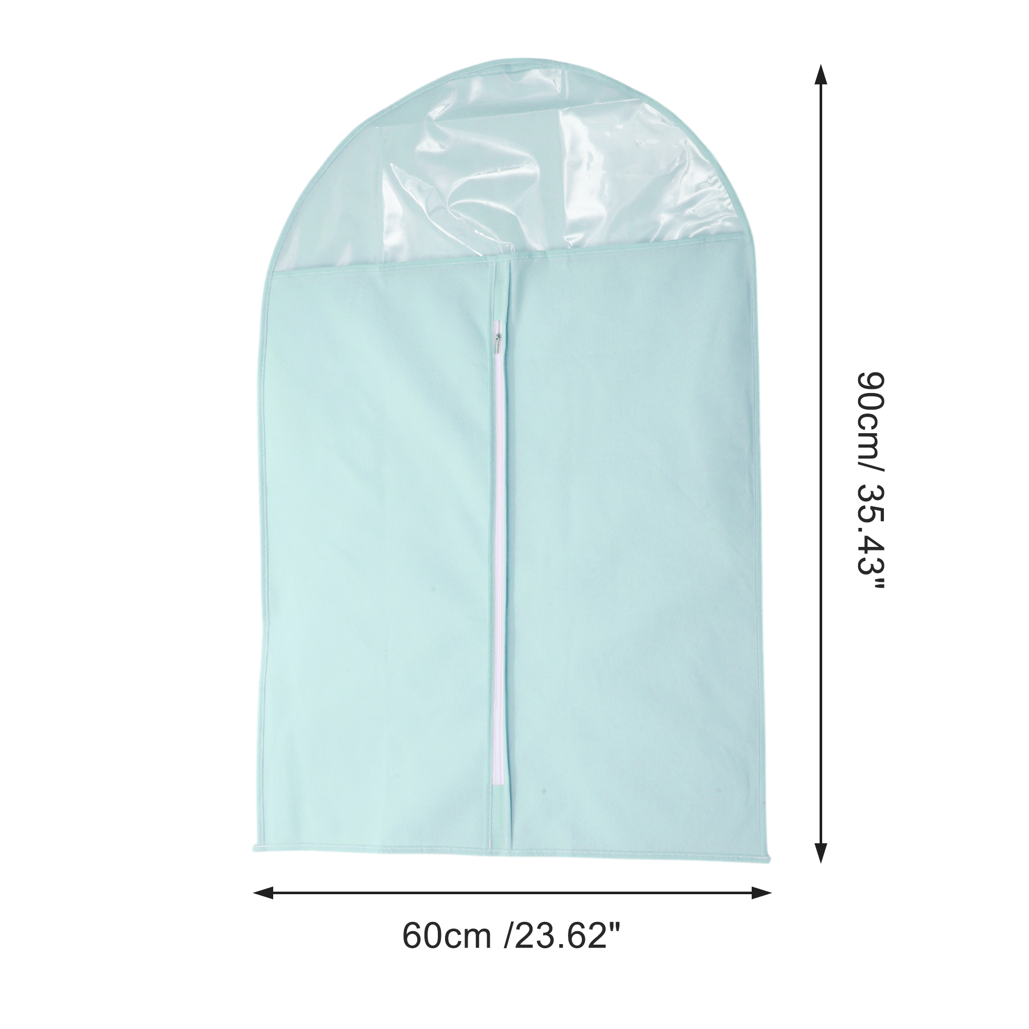 Unique Bargains 3 Pcs Dustproof Thickened Garment Bag Blue 35.43"x23.62"