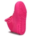 thumbnail image 3 of LUCKY STEP Fashion Hook and Loop High Top Sneakers Casual Walking Shoes,Hot Pink,Womens, 3 of 5