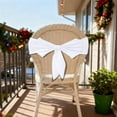 thumbnail image 3 of Extra-Thick Air-Cushioned Chair Back Bow – Decorative Ribbon for Banquet Chairs, Holiday Party Chair Decorations, Elegant Soft Fabric Bow for Weddings, Christmas & Special Events, 13.78in, White, 3 of 6