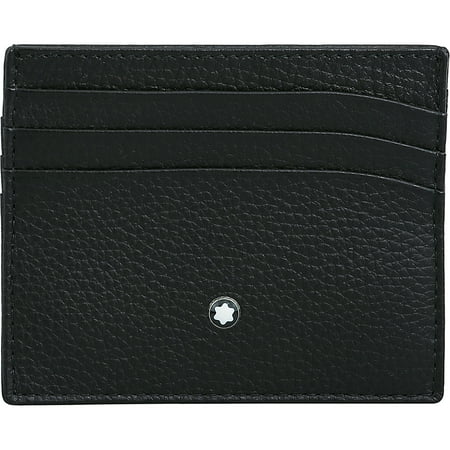 Mont Blanc Meisterstuck Wallet - Montblanc Men's Meisterstuck Pocker 6Cc Leather Wallet - Black