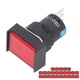 thumbnail image 3 of 25 Piezas interruptor de botón momentáneo rectángulo autoblocante con luz 220 V Ticfox BEM‑LA16‑11DS‑J 16 mm rojo, 3 of 14