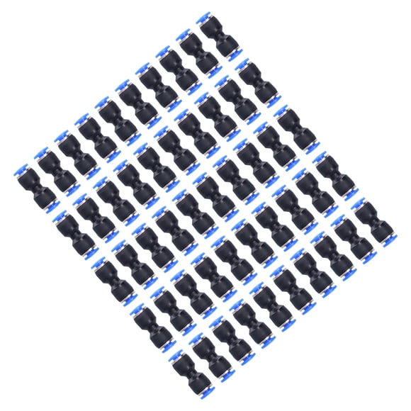 LAFGUR Push To Connect Fittings,50Pcs Straight Pneumatic Connector Push To Connect Fittings For PU‑4 Air Tube Industrial Supplies,Straight Pneumatic Connector