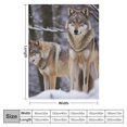 thumbnail image 4 of ARISTURING  Wolf Throw Blanket Soft Lightweight Gift Flannel Blanket for Adult Men Women Couch Bed, 4 of 6