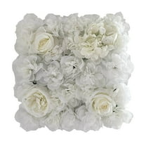 Hovilon 1Pcs Flower Wall Panel,Artificial Wall Flower Backdrop 13.7x13.7 Inch Silk Hydrangea Rose Floral Panel for Photo Background Home Party Wedding Backdrop Decoration