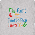 thumbnail image 4 of Inktastic My Aunt in Puerto Rico Loves Me Boys or Girls Long Sleeve Toddler T-Shirt, 4 of 5