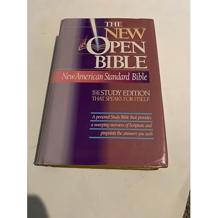 Pre-Owned Holy Bible: The New Open Bible Study Edition New American Standard Bible (Hardcover) 0840709994 9780840709998