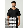 thumbnail image 5 of ShirtBANC Hipster Hip Hop Long Drop Cut Mens Shirt Curved Hem Multi Color Packs, 5 of 7