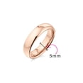 thumbnail image 4 of Bling Jewelry Mens Plain Dome Titanium Wedding Band for Men Comfort Fit Silver Tone Polished Ring, 4 of 5