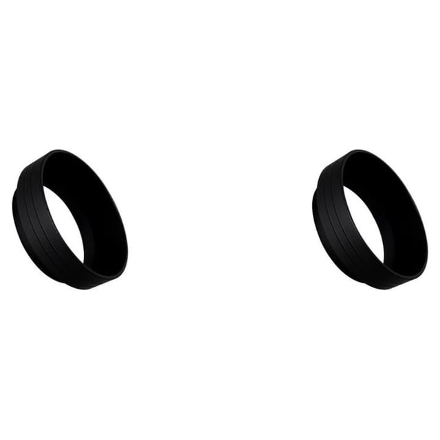 Inteprter Anillo de dosificación de polvo de café Filtrado de anillos fijos Herramienta de accesorios de manipulación Negro/51 mm 2Conjunto