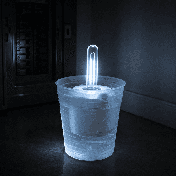 Floating Saltwater Lamp, Ultra-Lightweight At 58g, 120h Continuous Light, No Charging Required, Perfect for Camping, Emergency Lights, And Home Use. Candle Shaped, Long-Lasting Ambient Light.
