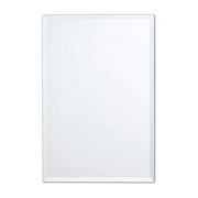 Better Bevel 20" x 30" Frameless Rectangle Mirror | 1" Beveled Edge | Bathroom Wall Mirror
