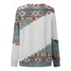 thumbnail image 5 of Camiseta de manga larga con cuello redondo para mujer a la moda, blusa holgada con estampado de otoño, sudadera Fridja FKASFK1741, 5 of 8