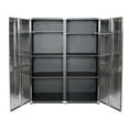 thumbnail image 4 of Seville Classics UltraHD® Steel Storage Lockable Organizer Locker Cabinet, 60" W x 24" D x 72" H, Graphite, 4 of 15