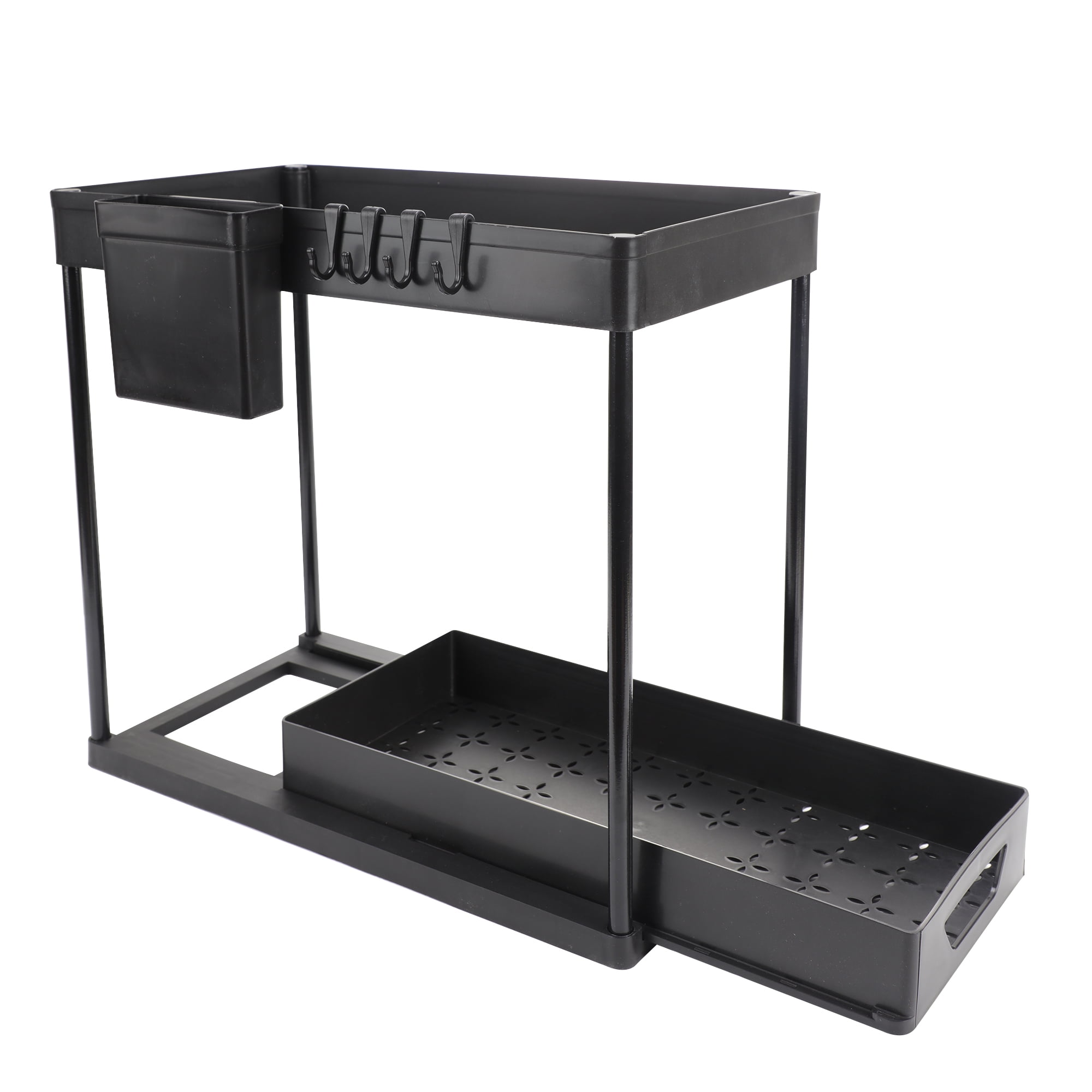 Under Sink Organizer, Pull Out Cabinet Organizer 2-Tier Slide Out Sliding Shelf