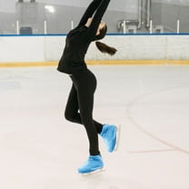 HONMEET Elastic Ice Skate Guards Covers, Sky , 1 Pair, Protective Skating Blade Covers for Ice Skates