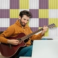 thumbnail image 1 of Viflosae Savings 6Pcs Acoustic Foam Sound Stop Absorption Sponge KTV Soundproof Shop all, 1 of 2