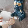thumbnail image 6 of Fiocias Nordic Toilet Paper Holder Mounting Dog Sculpture Paper Rack Stand Organizer for Blue, 6 of 9
