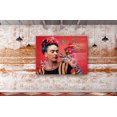 thumbnail image 4 of YCCJ-Frida Kahlo Wall Art Print, Home Decor Unframed Poster Wall Art Canvas Artwork for Living Room, Pictures for Bedroom Painting (8"x12" - Ready to Hang, Frida Kahlo W/Mockingbird), 4 of 7