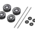 thumbnail image 3 of 4x 1/64 Diecast Racing Model Car Alloy Rubber Wheel & Neumáticos Repuestos G6 perfke neumáticos de ruedas de coche, 3 of 7