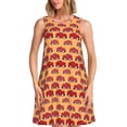thumbnail image 1 of Fotbe Red Cars Vestido de Verano sin Mangas para Mujer – Vestido Midi Línea A, Estilo Camiseta Floral, Vestido Playero Casual y Fluido, 1 of 7