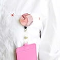 thumbnail image 2 of Badge ID Card Holder Universal Dress Fixation Convenient Hanging Decor Name Cards Clip Clothing Accessory Dressing Pendant Fixing Clips Ornaments Pink, 2 of 8
