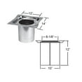 thumbnail image 2 of Selkirk 6 in. D X 12 in. L Stainless Steel Firestop/Joist Shield, 2 of 2