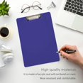 thumbnail image 5 of FMSHPON Blue Indigo Solid Color Clipboard Hardboard Wood Nursing Clip Board and Pull for Standard A4 Letter 13x9 inches, 5 of 8
