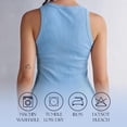 thumbnail image 5 of Women’s Undershirts (Pack of 12) Soft Cotton Blend Tank Tops, Tag Less A-Shirt Colorful Multipack Comfortable Fit (US, Alpha, Large, Regular, 12 Pieces Assorted Colors), 5 of 5
