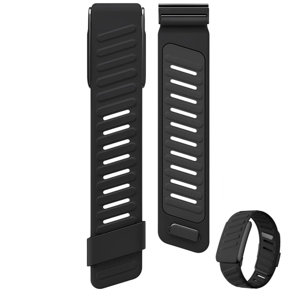 Waterproof Silicone Sport Band, Soft Adjustable Replacement Strap for Fitness Trackers, Sweatproof Durable Comfortable Easy to Clean for Men Women