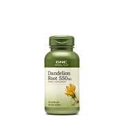 GNC Herbal Plus Dandelion Root 550mg, Capsules, 100 ea