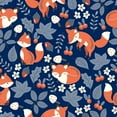thumbnail image 2 of Millie Loves Lily Girls Navy Fox Printed Tiered Short Sleeve Dress Size (3T-12), 2 of 6