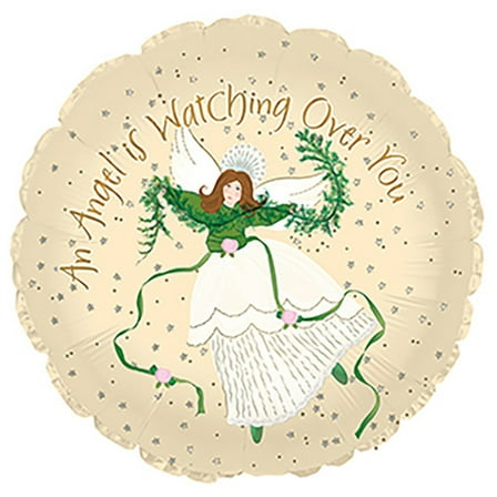 17 inch Angel Watch Over You CTI Foil Mylar Balloon - Party Supplies Decorations