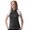 Black/White, variant on Monterey Club Women's Leopard Emboss Texture Colorblock Sport Golf Polo Shirt #2431