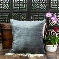 thumbnail image 2 of Parkland Collection Garnet Charcoal Solid Throw Pillow, 2 of 5