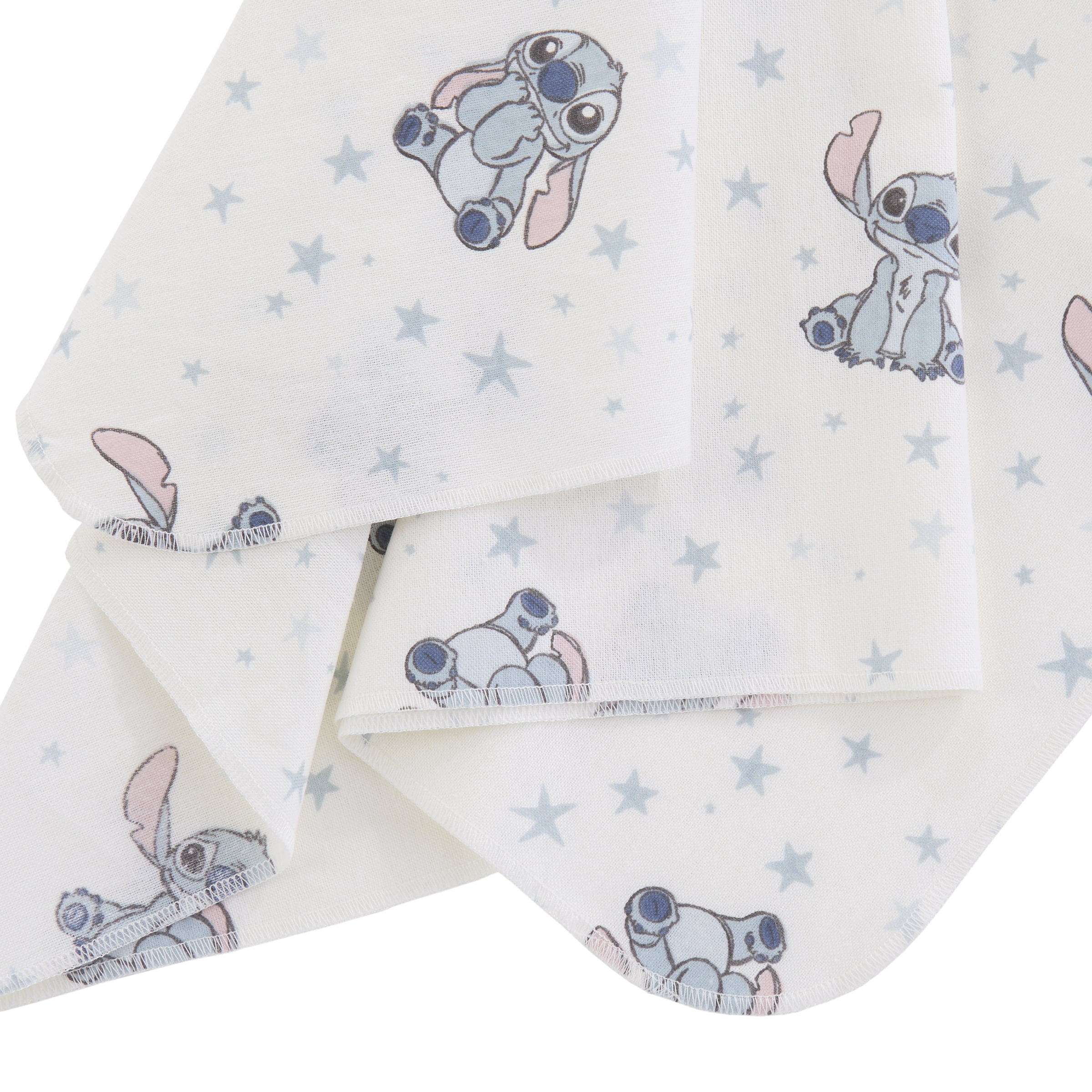 Stitch 2pk Cotton Flannel Receiving Blanket, Infant Boy, Blue