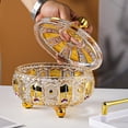 thumbnail image 4 of Colorful Embossed Glass Jars with Lids, Crystal Candy Storage Containers, Glass Trinket Dish Jewelry Box, Decorative Jars for Wedding, Party, Buffet Table Display, 4 of 6
