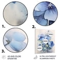 thumbnail image 3 of Designart "Dreamer with Violets I" Floral Metal Wall Art Prints, 3 of 5
