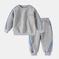 thumbnail image 2 of 2-3 Years Toddler Baby Boy Fall Winter Outfit Long Sleeve Sweatshirt and Stretch Pants 2Pcs Set 2PCS Set 18M 24M 3T 4T 5T, 2 of 8