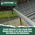 thumbnail image 4 of A-M Gutter Guard - 6" (31 feet, Mill Finish) Heavy-Duty Aluminum Gutter Guard - Leaf & Debris Protection for 5-inch and 6-inch Gutters, DIY-Easy, Lifetime Warranty, Made in the USA, 4 of 9