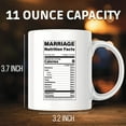 thumbnail image 2 of Marriage Nutrition Facts Mug - Funny Wedding & Anniversary Gift for Couples, Husband Wife Valentine's Day Relationship Mug - 11 Ounce Novelty Coffee Cup - WMUG0327, 2 of 5