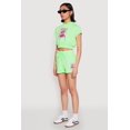 thumbnail image 4 of Women's French Terry Bear Graphic Cropped Hoodie, 4 of 5