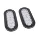 thumbnail image 5 of luces de posición laterales de 10 LED, ovaladas, de 6 pulgadas, IP67, impermeables, para montaje en superficie, para camión, remolque, color blanco, 5 of 14