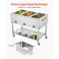 thumbnail image 2 of KFFKFF 3-Pan Propane Steam Table Food Warmer with Adjustable Temperature Controls, 2 of 9