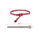 thumbnail image 3 of Cinturones de cuero sintético trenzados delgados ajustables para mujeres INSPIRE CHIC, rojos, para cinturas de 24-35.8", 3 of 5